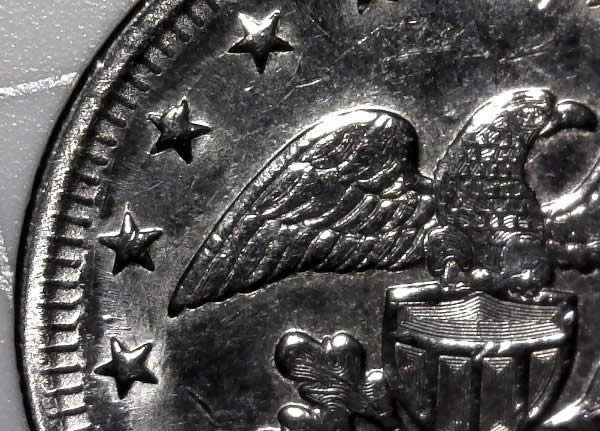 Arcade-Token-With-Severe-Die-Deterioration!-Obverse-Die-Was-Toasted